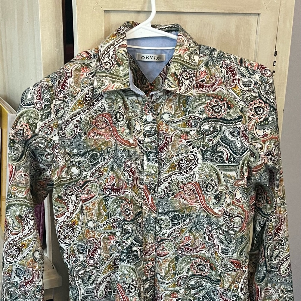 Orvis Multicolor Paisley Cotton Shirt